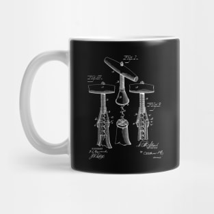 Corkscrew Vintage Patent Drawing Mug